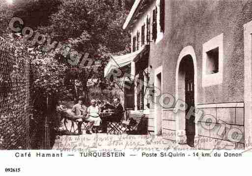 Ville de TURQUESTEINBLANCRUPT, carte postale ancienne