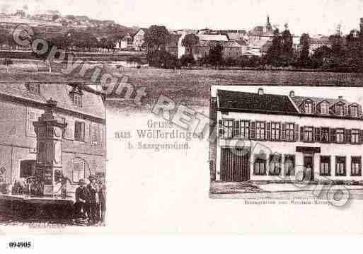 Ville de WIESVILLER, carte postale ancienne