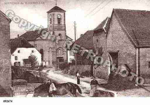 Ville de WIESVILLER, carte postale ancienne