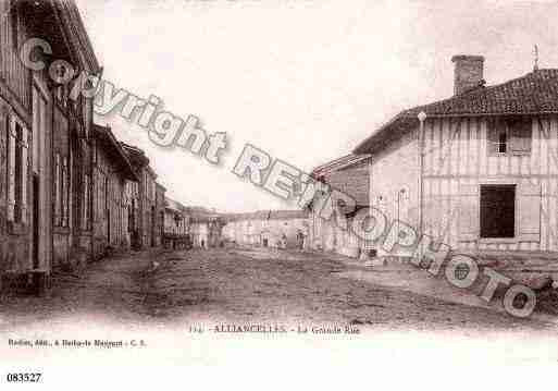 Ville de ALLIANCELLES, carte postale ancienne