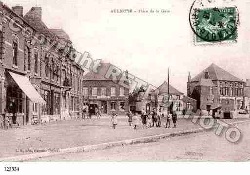 Ville de AULNOYEAYMERIES, carte postale ancienne