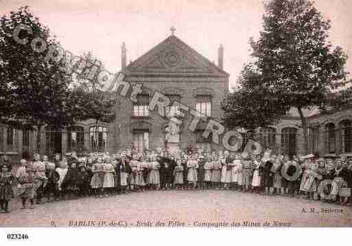 Ville de BARLIN, carte postale ancienne