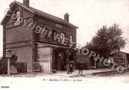 Ville de BARLIN, carte postale ancienne