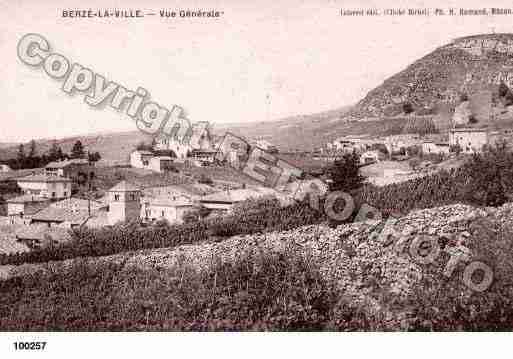 Ville de BERZELAVILLE, carte postale ancienne