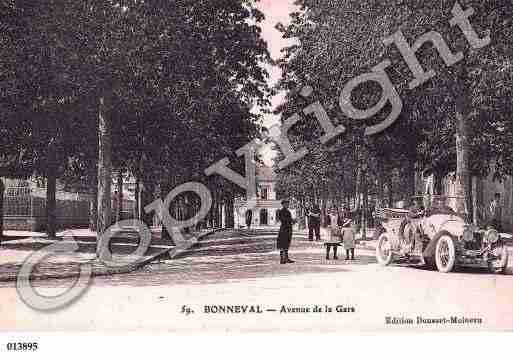 Ville de BONNEVAL, carte postale ancienne