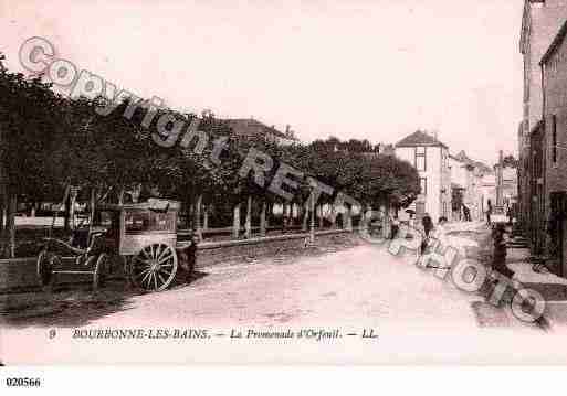 Ville de BOURBONNELESBAINS, carte postale ancienne