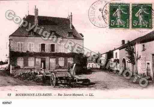 Ville de BOURBONNELESBAINS, carte postale ancienne