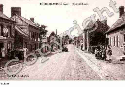 Ville de BOURGBEAUDOUIN, carte postale ancienne