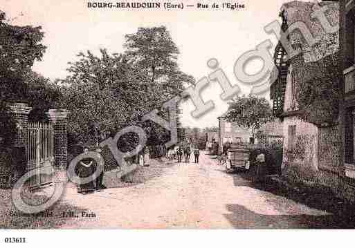 Ville de BOURGBEAUDOUIN, carte postale ancienne Ville de BOURGBEAUDOUIN, carte postale ancienne