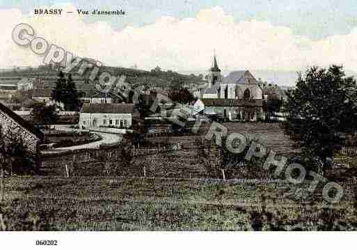 Ville de BRASSY, carte postale ancienne