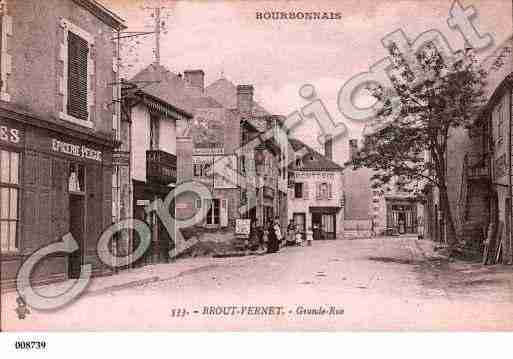 Ville de BROUTVERNET, carte postale ancienne