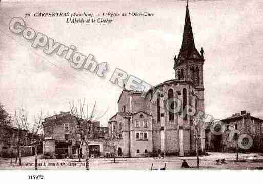 Ville de CARPENTRAS, carte postale ancienne Ville de CARPENTRAS, carte postale ancienne