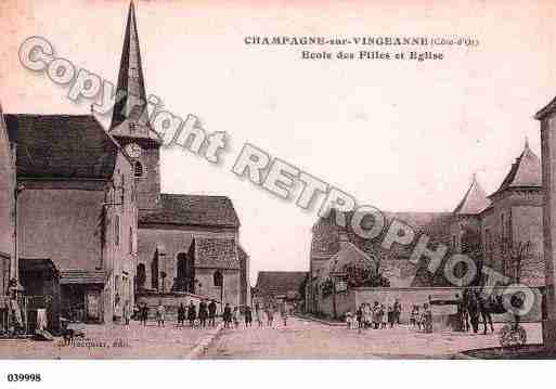 Ville de CHAMPAGNESVINGEANNE, carte postale ancienne