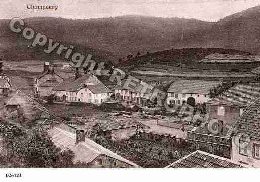 Ville de CHAMPENAY, carte postale ancienne