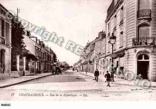 Ville de CHATEAUROUX, carte postale ancienne