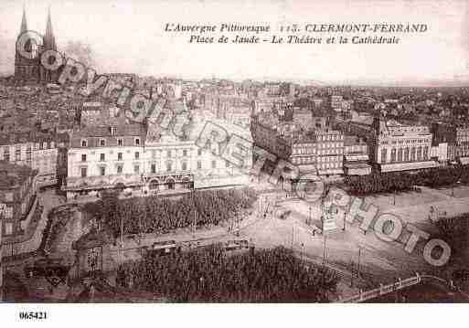 Ville de CLERMONTFERRAND, carte postale ancienne