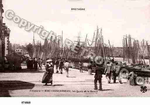 Ville de CONCARNEAU, carte postale ancienne