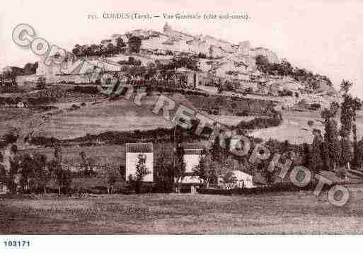 Ville de CORDES, carte postale ancienne