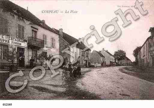 Ville de CORPEAU, carte postale ancienne