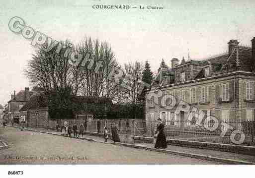 Ville de COURGENARD, carte postale ancienne