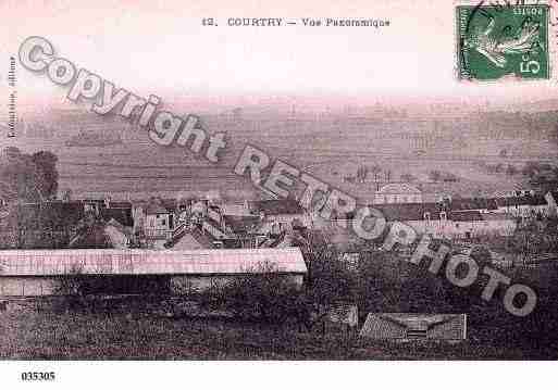 Ville de COURTRY, carte postale ancienne