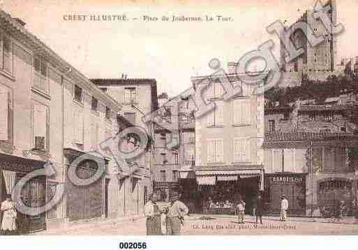 Ville de CREST, carte postale ancienne