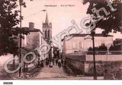 Ville de DAMAZAN, carte postale ancienne