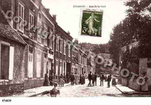 Ville de EPERNON, carte postale ancienne