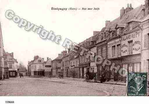 Ville de ETREPAGNY, carte postale ancienne