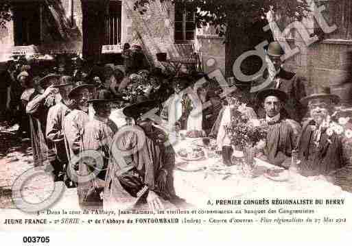 Ville de FONTGOMBAULT, carte postale ancienne