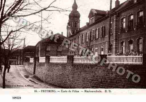 Ville de FREYMING, carte postale ancienne