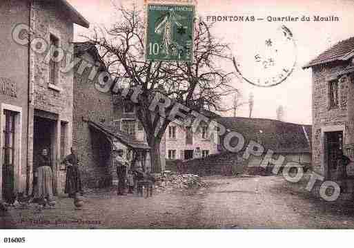 Ville de FRONTONAS, carte postale ancienne