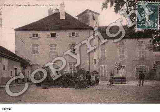 Ville de GEMEAUX, carte postale ancienne