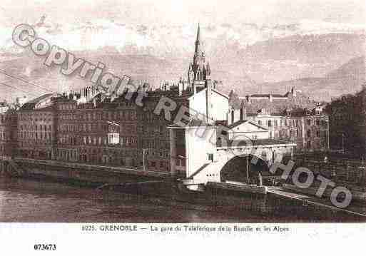 Ville de GRENOBLE, carte postale ancienne