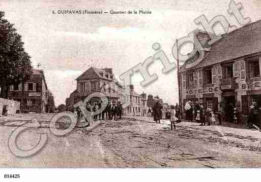 Ville de GUIPAVAS, carte postale ancienne