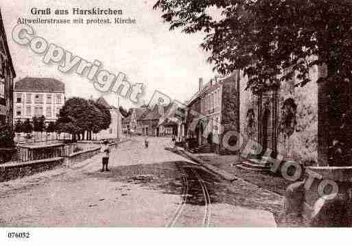 Ville de HARSKIRCHEN, carte postale ancienne