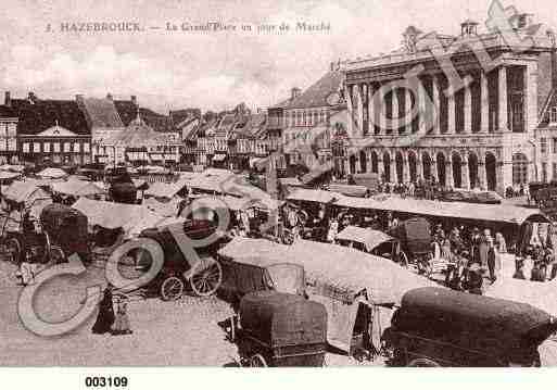 Ville de HAZEBROUCK, carte postale ancienne