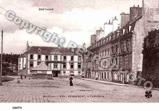 Ville de HENNEBONT, carte postale ancienne