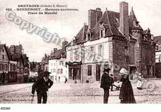 Ville de HENNEBONT, carte postale ancienne