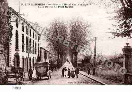 Ville de HERBIERS(LES), carte postale ancienne