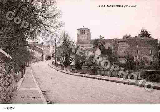 Ville de HERBIERS(LES), carte postale ancienne