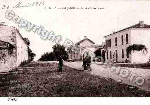 Ville de JARD(LA), carte postale ancienne