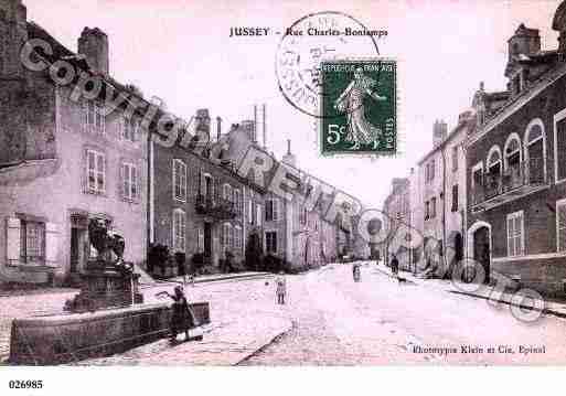 Ville de JUSSEY, carte postale ancienne