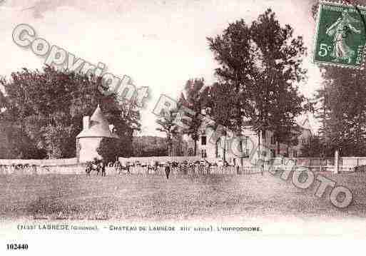 Ville de LABREDE, carte postale ancienne