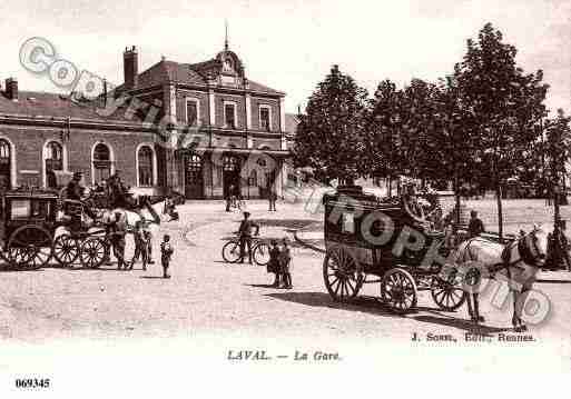 Ville de LAVAL, carte postale ancienne