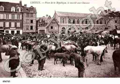 Ville de LISIEUX, carte postale ancienne