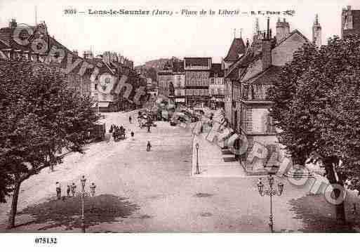 Ville de LONSLESAUNIER, carte postale ancienne