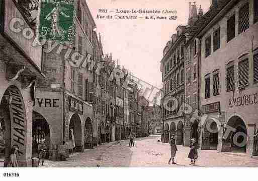 Ville de LONSLESAUNIER, carte postale ancienne