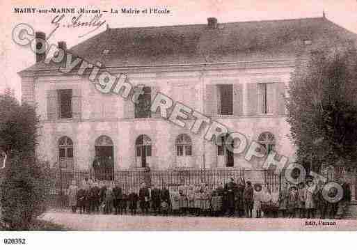 Ville de MAIRYSURMARNE, carte postale ancienne