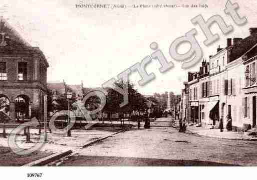 Ville de MONTCORNET, carte postale ancienne